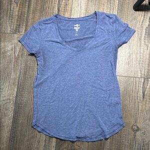 SO Women's Casual Blue Short Sleeve Tee